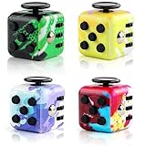 Steemjoey 4PCS Fidget Toy Cube, Anti-Stress Würfel Spielzeug, Stressabbauendes...