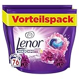 Lenor Waschmittel PODS All-in-1, 76 Waschladungen, Amethyst Blütentraum,...