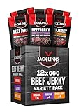 Jack Links Beef Jerky Geschenke Box - 12er Pack (12 x 60g) - Hochwertiger...