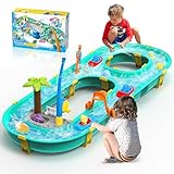 Gerbala Wassertisch Spielzeug für Jungen und Mädchen 3+ Jahr, Wasserbahn...