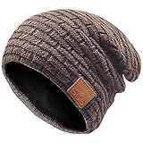 COTOP Mütze Bluetooth Herren, Winter Beanie mit Kopfhörer, Warme Fleece...