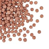 DICOSMETIC 150 Stück Natürliche Rudraksha Perlen Runde Lose Holzperlen 8mm...