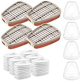 6001 Filter für Atemschutzmaske Set, Filter gegen Organische Dämpfe Set,...