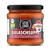 Little Lunch Bio Eintopf Gulasch | 350ml | 100% Bio-Qualität | Bio-Rindfleisch...