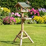 Zooprinz stabiles und wetterfestes stehendes Vogelhaus für Wildvögel –...