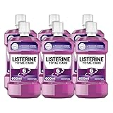 Listerine Total Care Minze Pura, 6 Vorteile in 1, 6 x 600 ml