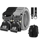 Leskyair Taktischer Herren-Gürtel, Militär-Arbeitsgürtel, 3,8 cm, Nylon, mit...