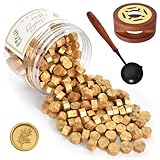 Siegelwachs Perlen Set, Siegelwachs Gold Metallic, 200 Stück Wachsperlen Siegel...