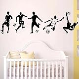 5 Stücke Fußball -Wandaufkleber, Wandaufkleber Der Sportstäbe,...