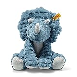 Steiff Soft Cuddly Friends Dixi Triceratops Petrol 28 cm, Dinosaurier...