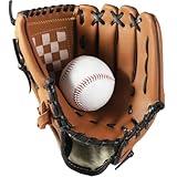Wonninek Baseball Handschuhe - PU-Leder Handschuhe mit Einem Ball, Erwachsenen...