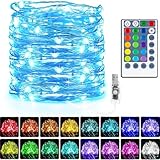 LED Lichterkette Innen USB 10M 100LED 16 Farbwechsel RGB Lichterketten mit...