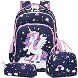 Kinderucksack Einhorn Rucksack für Mädchen Schulrucksack Kinder Schultasche 3...
