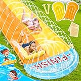 BuzzoXerex 31,16ft/950cm Wasserrutsche Garten, 1.55m Doppelte Aufblasbare...