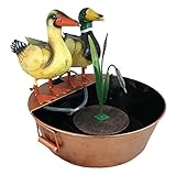 colourliving Gartenbrunnen Deko-Brunnen mit Enten Wasserspeier Zierbrunnen...