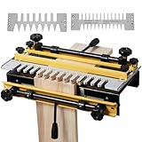 VEVOR Zinkenfräsgerät, 310 mm breit, Zinkenfräse mit 4 Fräsern & 3...