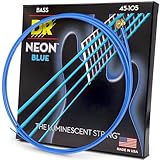 DR Strings HI-DEF NEON™ - BLUE COLOR Bass Saiten: Medium 45-105