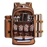 apollo walker Picknickrucksack 4 Personen Picknick Set (Set & Decke)...