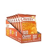 Quest Tortilla Style Protein Chips Nacho Cheese Flavor, Glutenfrei, 8 x 32 g –...