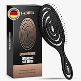 FABIHA Bio Haarbürste ohne Ziepen – Entwirrbürste für Damen, Herren &...