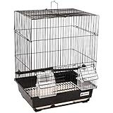 Flamingo Vogelkäfig Dolak 1, schwarz, 29,5 x 22 x 38 cm