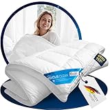 Schlafmond Medicus Clean Ganzjahres Bettdecke 155x220 cm - Wärmeregulierende...