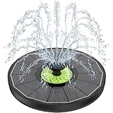 SZMP Solar Springbrunnen, 2025 Neue 3.5W Glas Solar Teichpumpe mit 7 Düsen & 4...