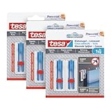 tesa Klebenagel Tapeten & Putz 1kg im 3er Pack - höhenverstellbar -...
