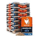 HEIZFUXX Holzpellets Blue Weichholzpellets Heizpellets Kaminpellets Ofenpellets...