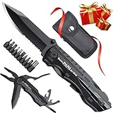 Geschenk für Papa Vatertag Männer, Multitool Werkzeug mit Taschenmesser,...