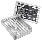 Vaily Alu Grillschalen Grillpfanne 20er Pack - Tropfschale Zubehör für BBQ,...