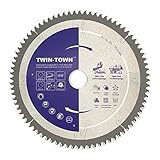 TWIN-TOWN HM Kreissägeblatt Multi-Material 254x30mm Z80, Ideal für Holz,...