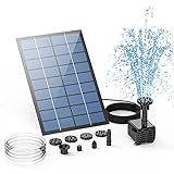 AISITIN Solar Springbrunnen 2.5W DIY Solar Teichpumpe 2025 Upgrade mit 1.2 m...