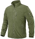 TACVASEN Herren Fleecejacke Military Fleece Army Jacket Warm Jacke Winter für...