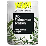 natural elements Bio Flohsamenschalen – 500g Beutel – 99+% Reinheit,...