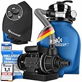 KESSER® Sandfilter Sandfilteranlage + 700g Filterbälle ersetzen 25kg...