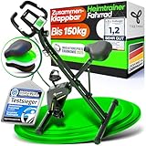 Neu Tretmann Hometrainer fahrrad Klappbar Set-extra bequem & leise- [RelaxFoam]...