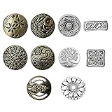 Vasemele Metall Knöpfe 40 Stücke Zufällig Gemischte Metallknöpfe Knöpfe...