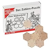 Bartl 102288 Mini-Holz-Puzzle Das Zahlen-Puzzle aus 7 kleinen Holzteilen