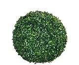 Spetebo Buchsbaumkugel grün - Ø 35 cm - Garten Deko Buchsbaum Kugel künstlich...