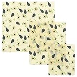 SOPOTUTU Bienenwachstücher 3 Stück aus Baumwolle Wiederverwendbar...