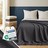 Blumtal Tagesdecke 150x200 cm - Musselin Decke Oeko-TEX zert. - Bettüberwurf...