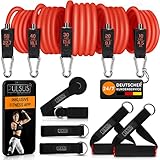 Fitnessband Resistance Bands Set mit Übungsvideo App - Pro Expander Bänderset:...