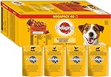 Pedigree Adult Hundenassfutter Gemischte Selektion, 40 Portionsbeutel, 40x100g...