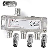 TronicXL 3fach BK Verteiler Premium Kabel Antennenverteiler Kabelfernsehen DVBC...
