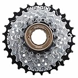 SHIMANO Unisex – Erwachsene MFTZ510 Schraubzahnkranz, Silber, 6-Fach