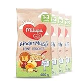 Milupa Kindermüsli Feine Früchte – Getreide Frühstück Müsli von 1 bis 3...