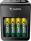 VARTA Akku Ladegerät, inkl. 4X AA 2100mAh, Batterieladegerät für...