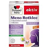 Doppelherz Meno Rotklee + Nachtkerzenöl + Biotin - Nährstoffe für die Frau in...