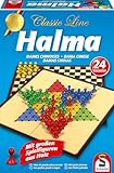 Schmidt Spiele 49217 Classic Line, Halma, mit großen Spielfiguren aus Holz